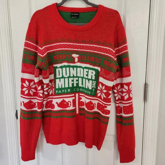 the office Other - The Office Dunder Mifflin Paper Company Christmas Sweater